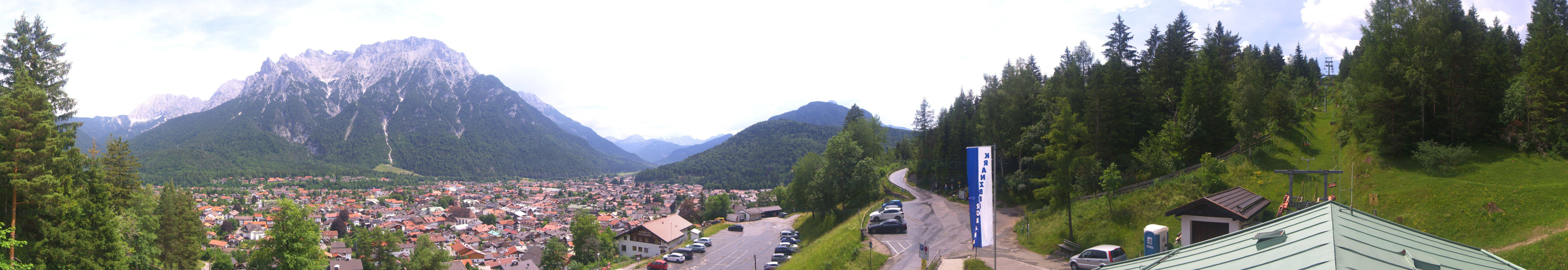 Archiv Foto Webcam Mittenwald Panoramablick