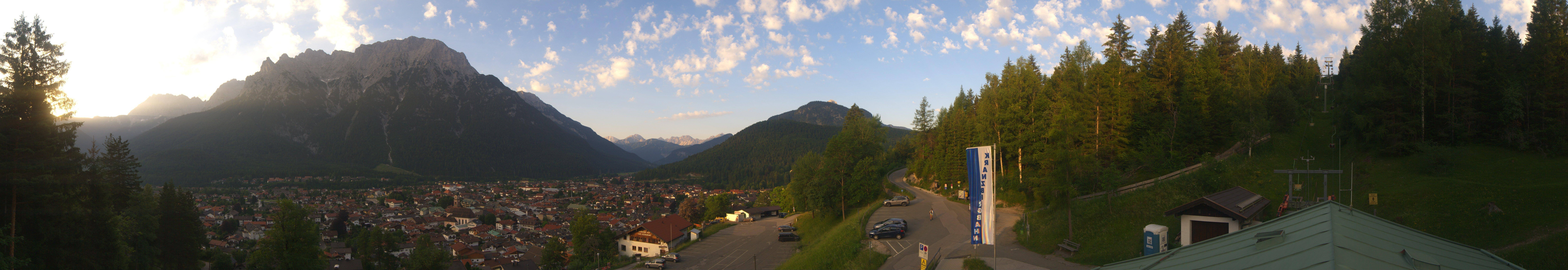 Archiv Foto Webcam Mittenwald Panoramablick