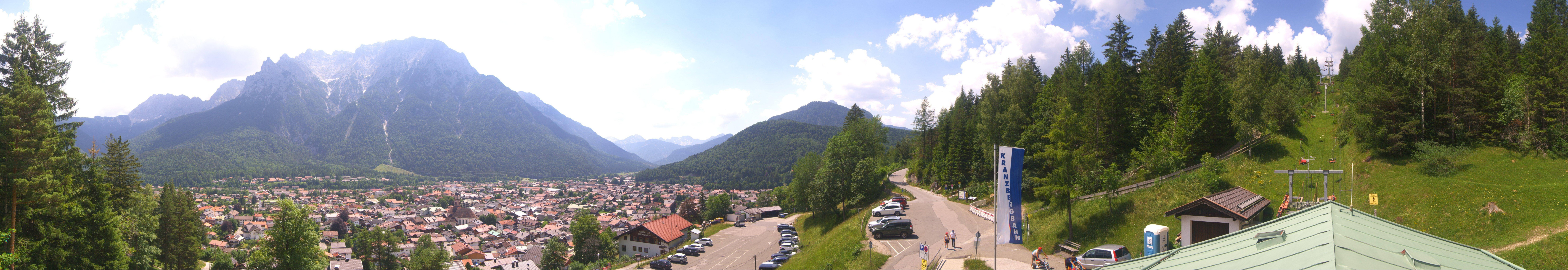 Archiv Foto Webcam Mittenwald Panoramablick