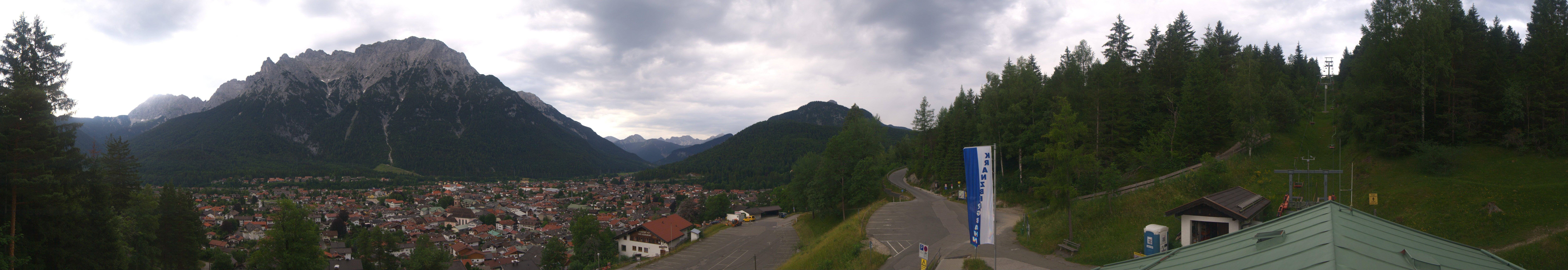 Archiv Foto Webcam Mittenwald Panoramablick