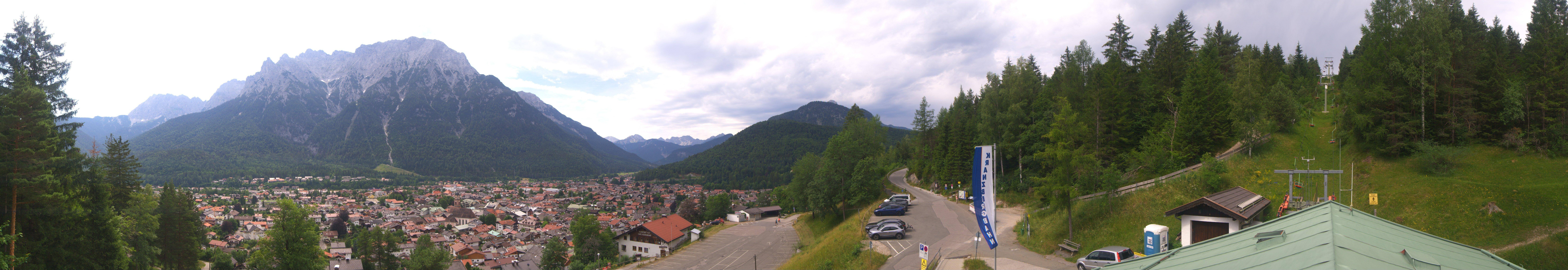Archiv Foto Webcam Mittenwald Panoramablick