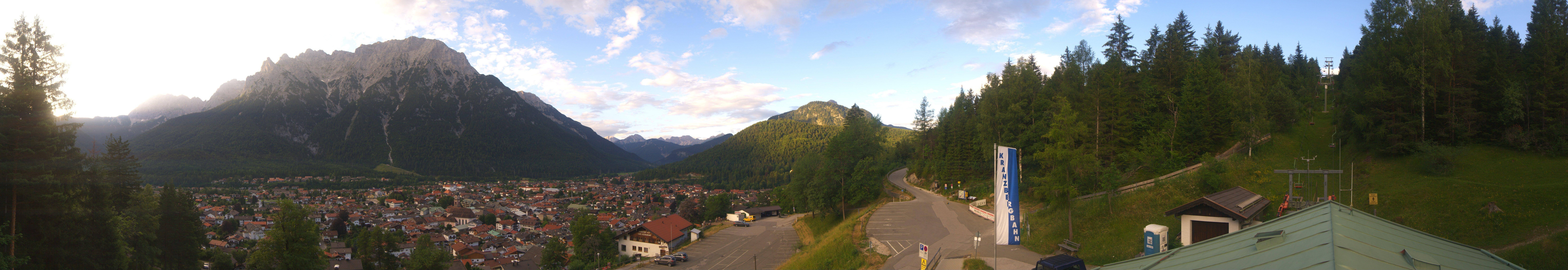 Archived image Webcam Mittenwald Panoramic view