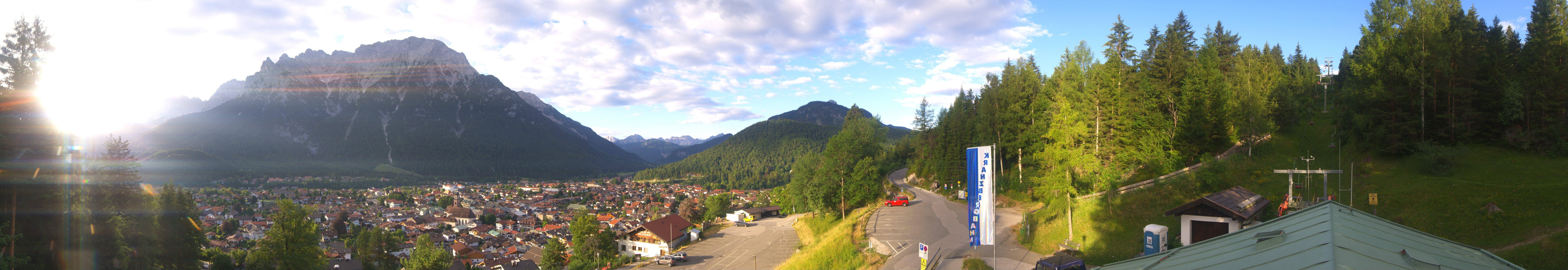 Archived image Webcam Mittenwald Panoramic view