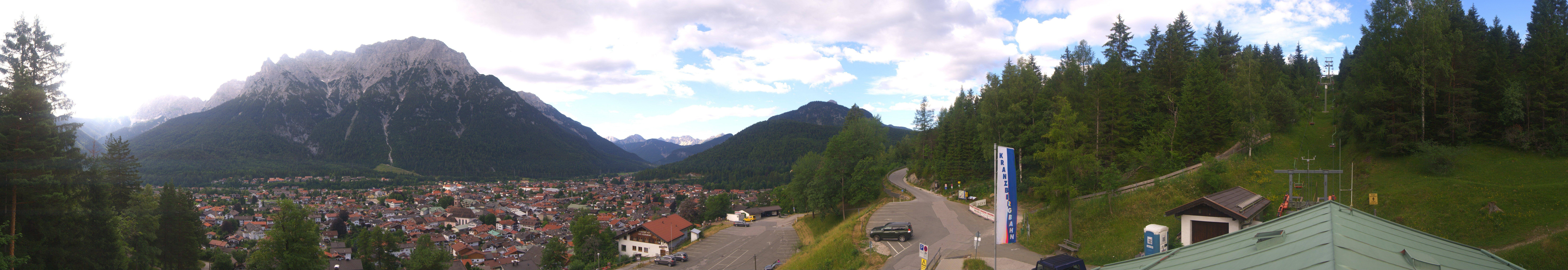 Archived image Webcam Mittenwald Panoramic view