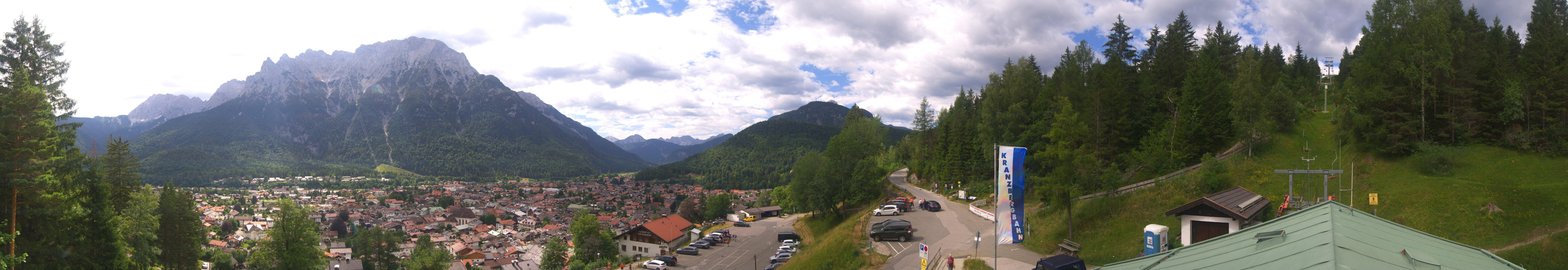 Archived image Webcam Mittenwald Panoramic view