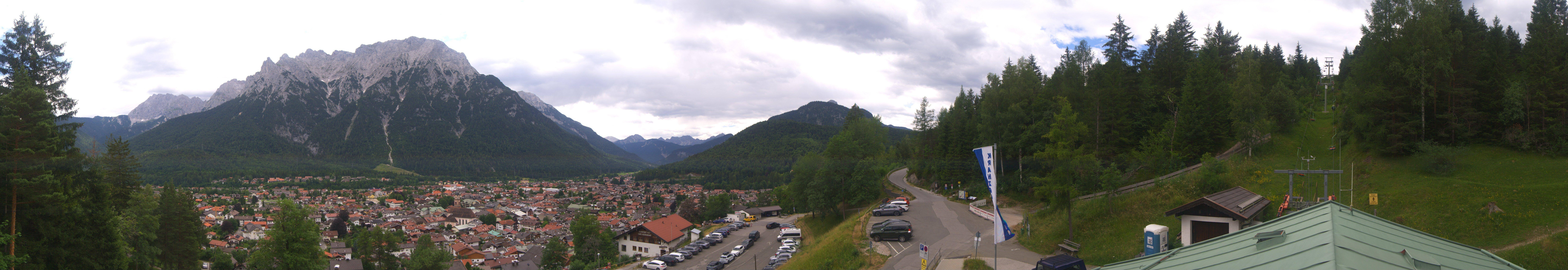 Archived image Webcam Mittenwald Panoramic view