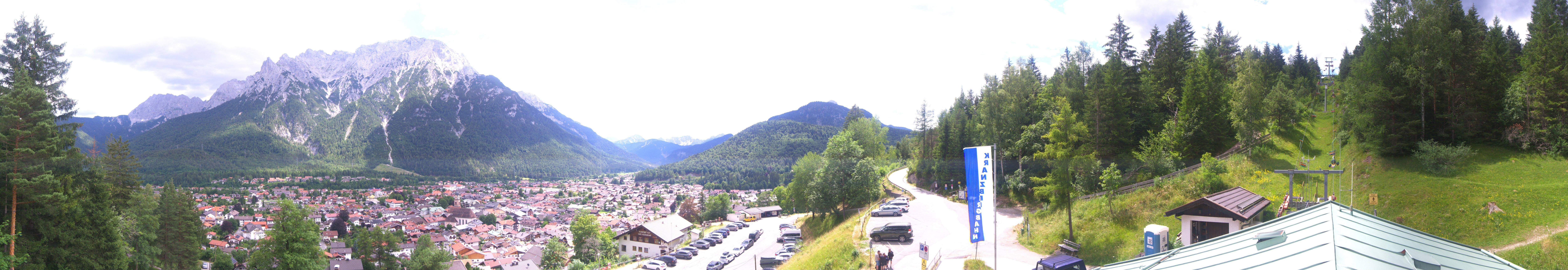 Archiv Foto Webcam Mittenwald Panoramablick