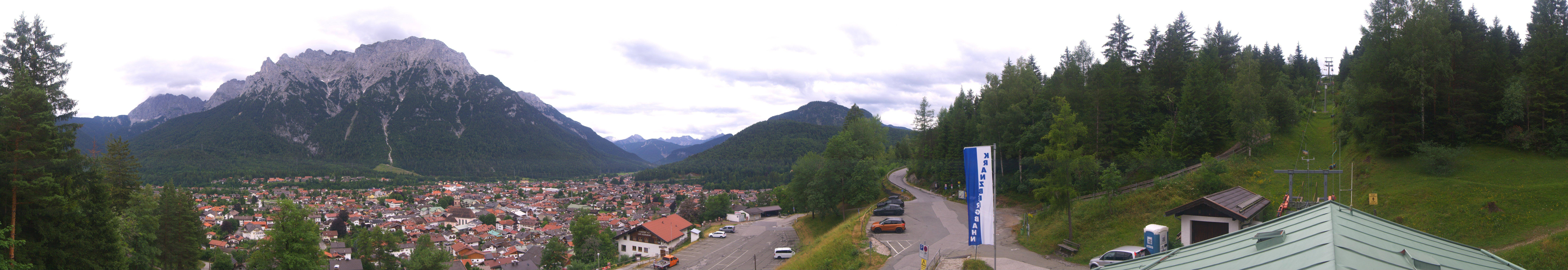 Archiv Foto Webcam Mittenwald Panoramablick