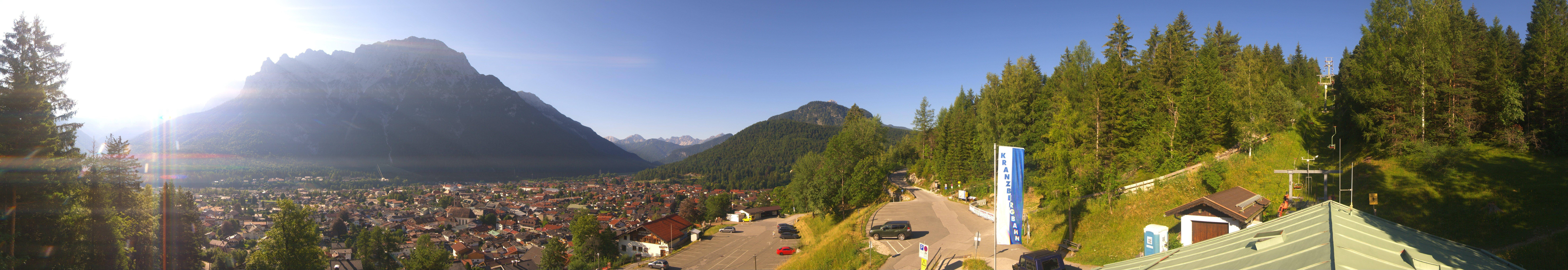 Archiv Foto Webcam Mittenwald Panoramablick