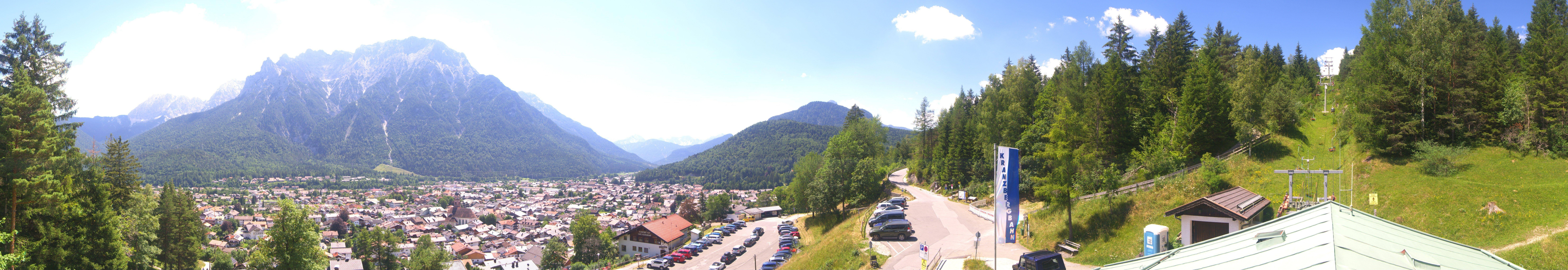 Archiv Foto Webcam Mittenwald Panoramablick