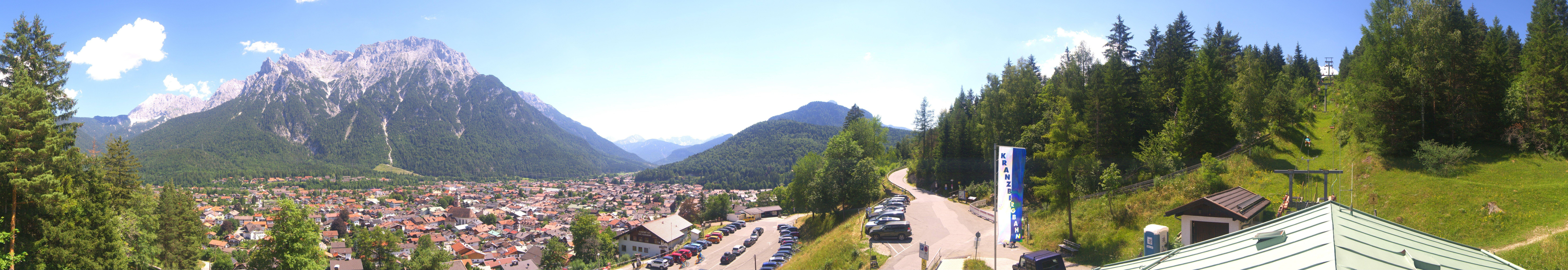 Archiv Foto Webcam Mittenwald Panoramablick