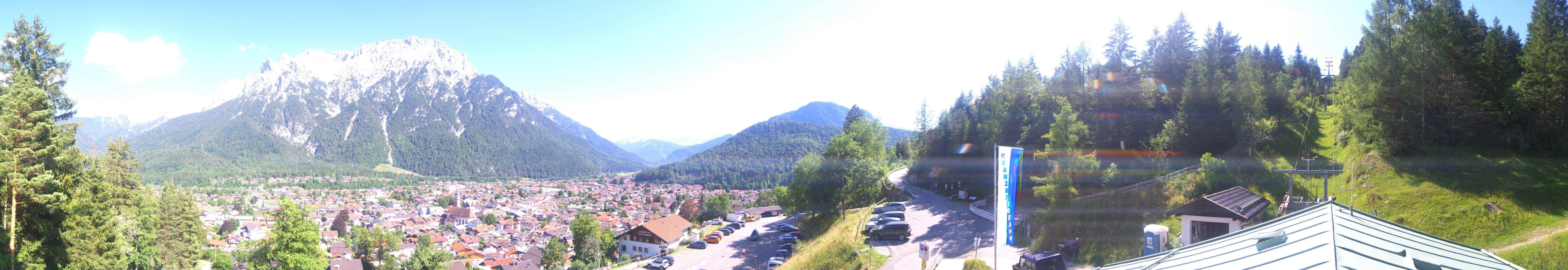 Archiv Foto Webcam Mittenwald Panoramablick