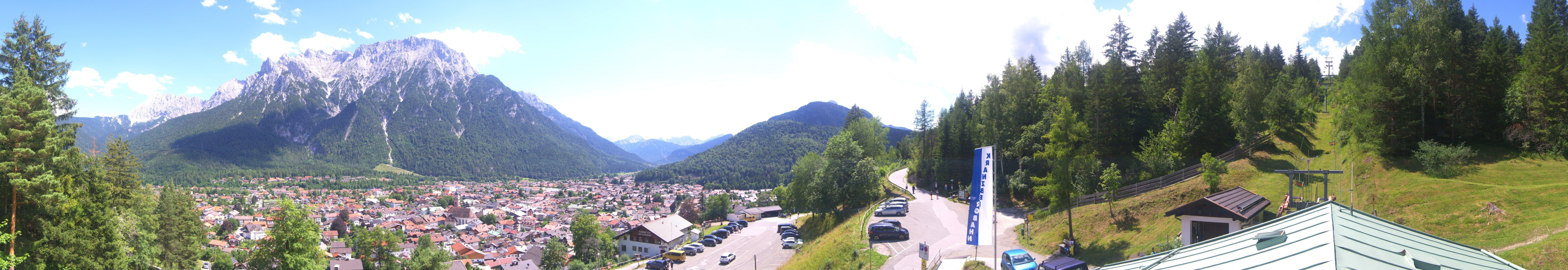 Archiv Foto Webcam Mittenwald Panoramablick