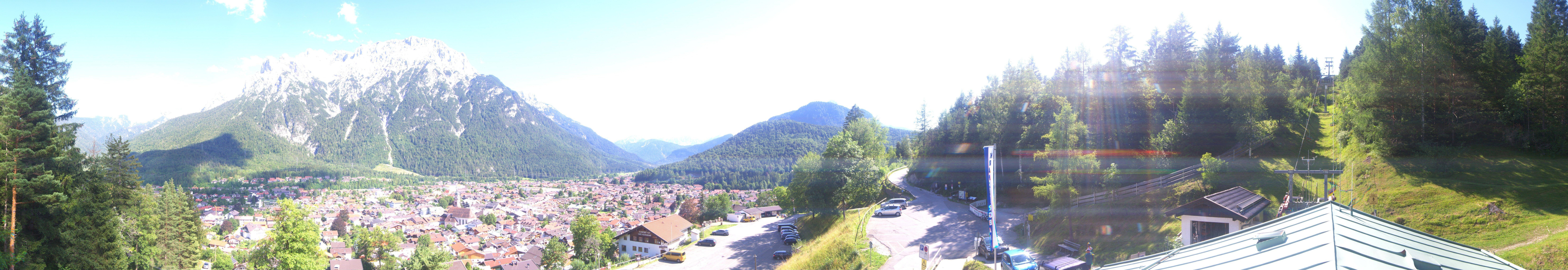 Archiv Foto Webcam Mittenwald Panoramablick