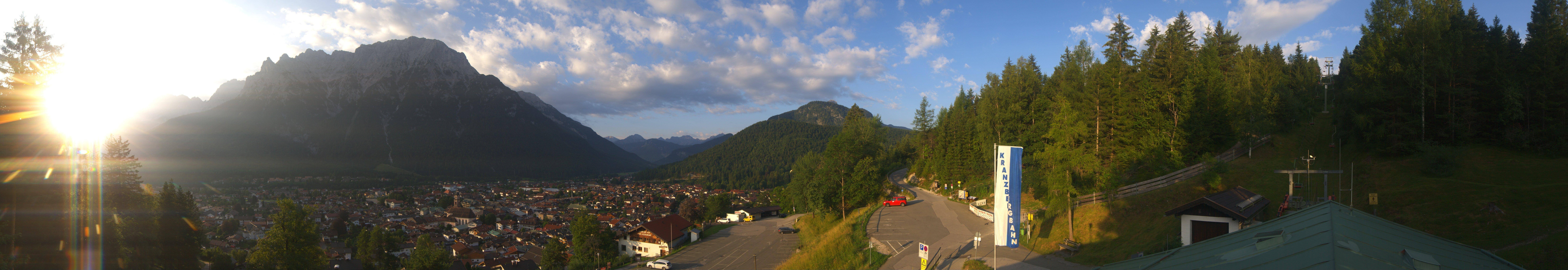 Archiv Foto Webcam Mittenwald Panoramablick