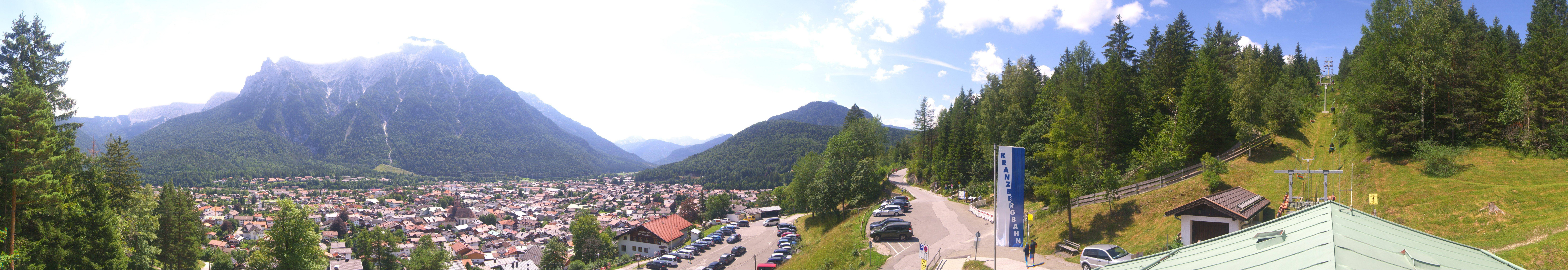 Archiv Foto Webcam Mittenwald Panoramablick