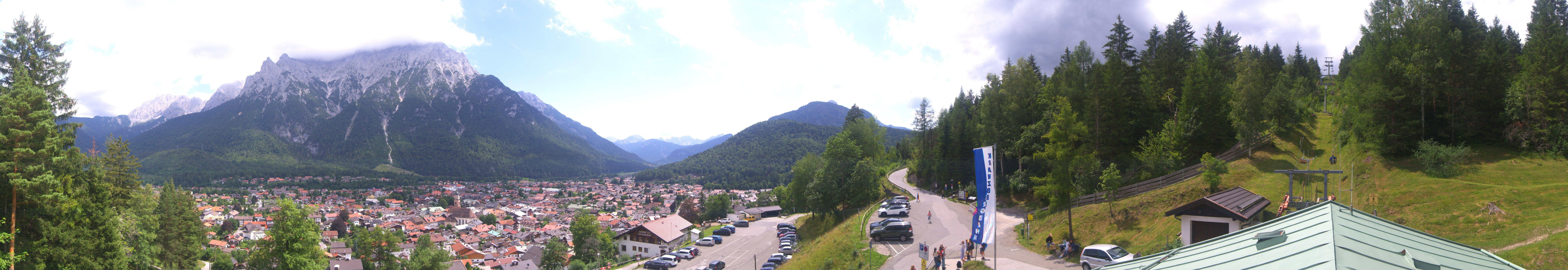 Archiv Foto Webcam Mittenwald Panoramablick