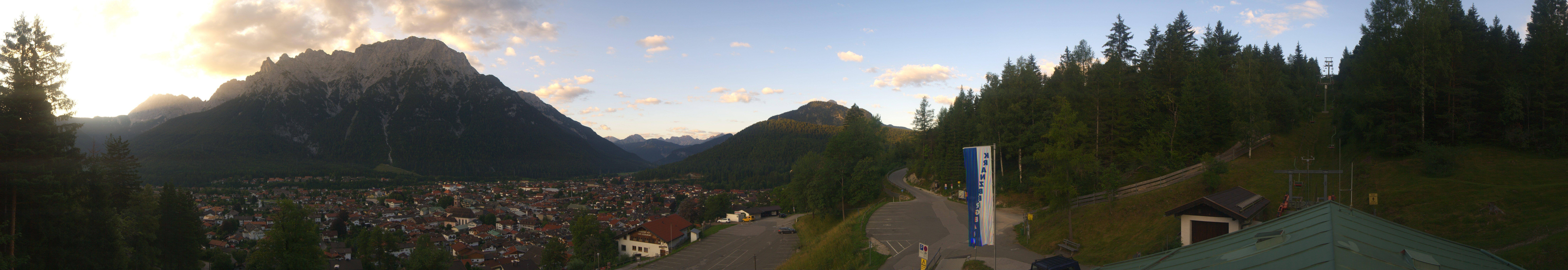 Archiv Foto Webcam Mittenwald Panoramablick