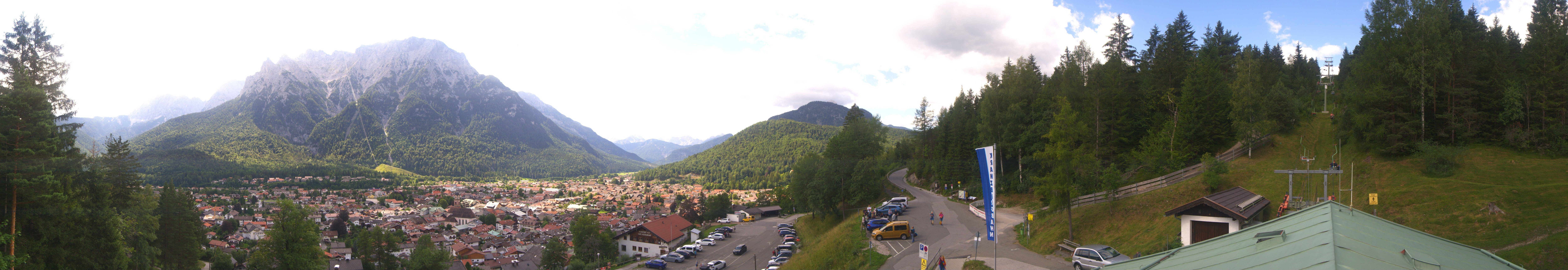Archiv Foto Webcam Mittenwald Panoramablick