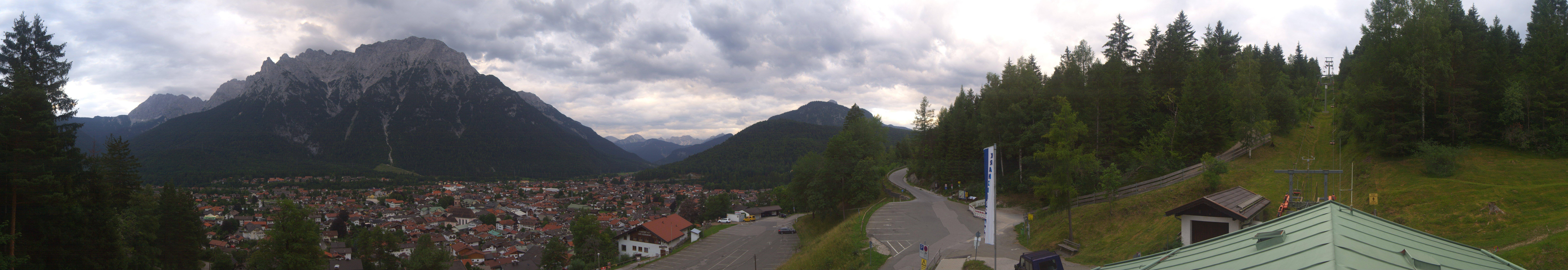 Archiv Foto Webcam Mittenwald Panoramablick