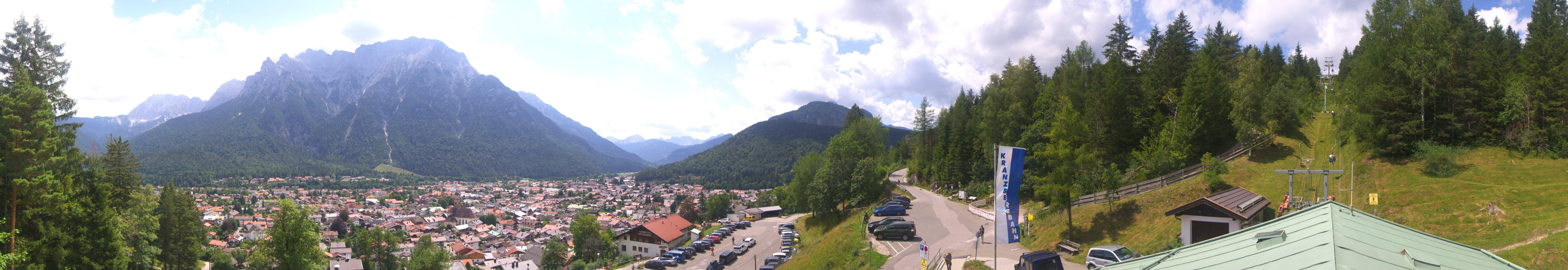 Archived image Webcam Mittenwald Panoramic view