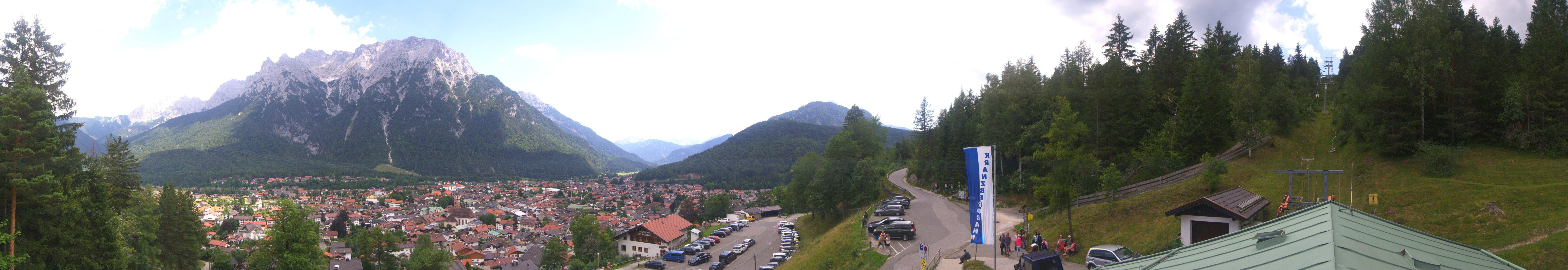 Archived image Webcam Mittenwald Panoramic view