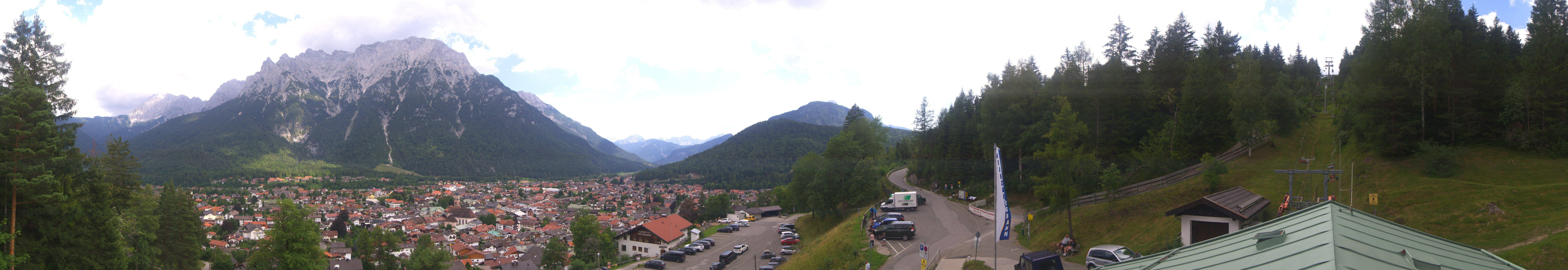 Archived image Webcam Mittenwald Panoramic view