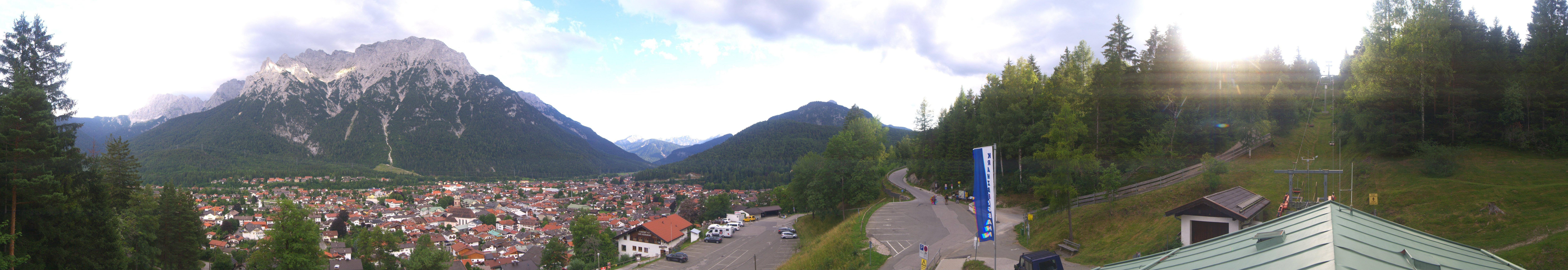 Archived image Webcam Mittenwald Panoramic view