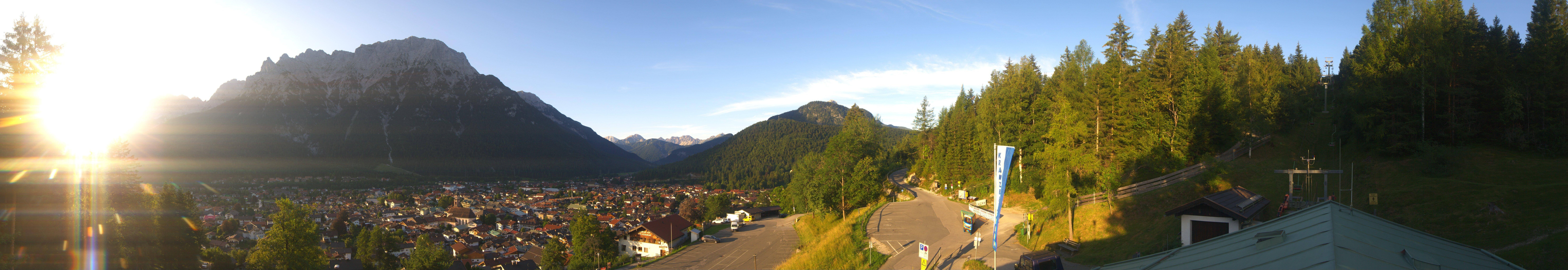 Archiv Foto Webcam Mittenwald Panoramablick