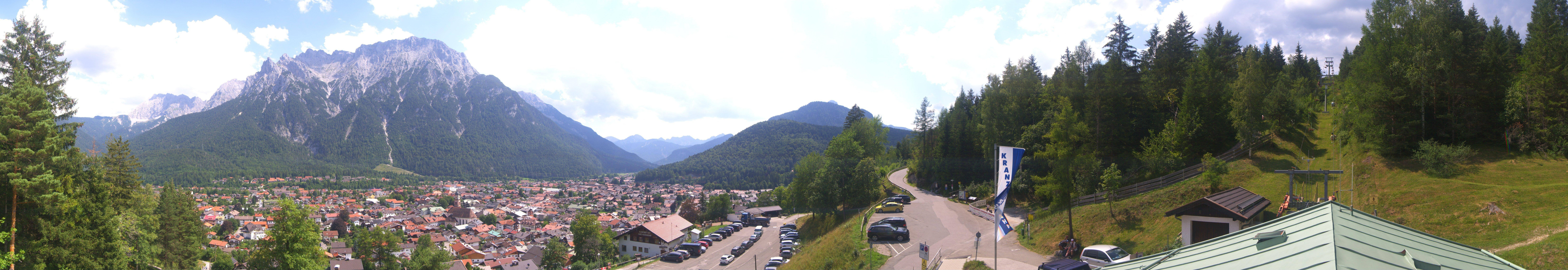 Archiv Foto Webcam Mittenwald Panoramablick
