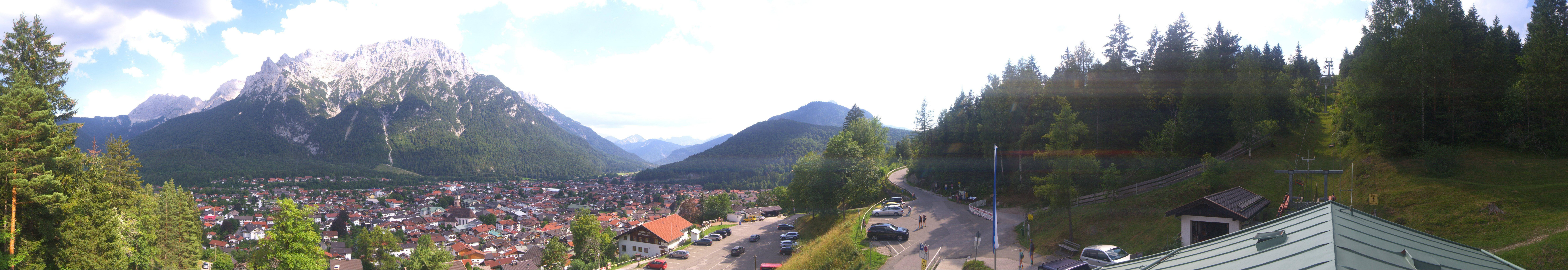 Archiv Foto Webcam Mittenwald Panoramablick