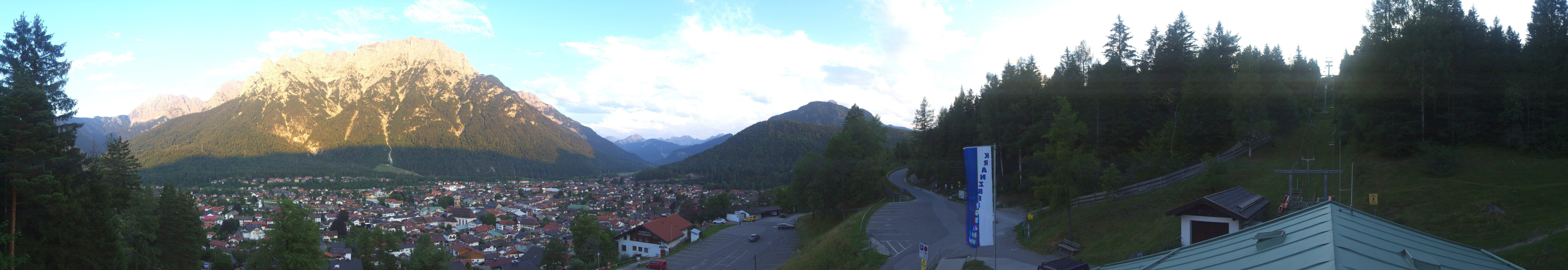 Archiv Foto Webcam Mittenwald Panoramablick