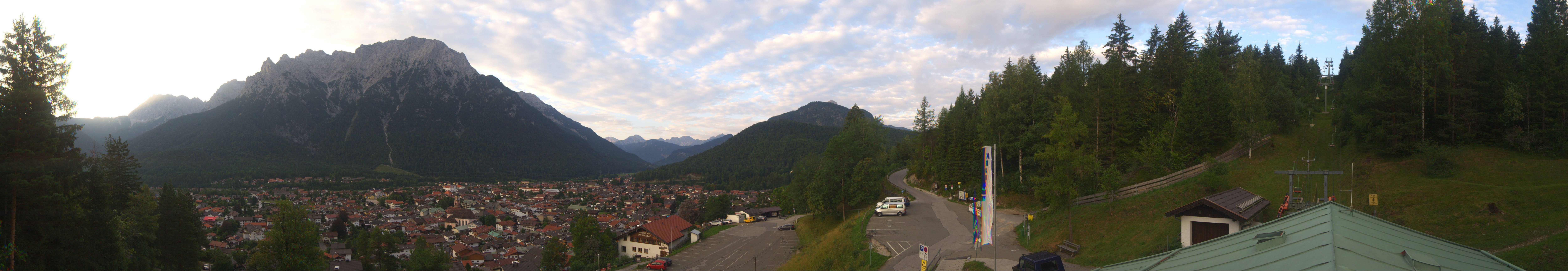 Archived image Webcam Mittenwald Panoramic view