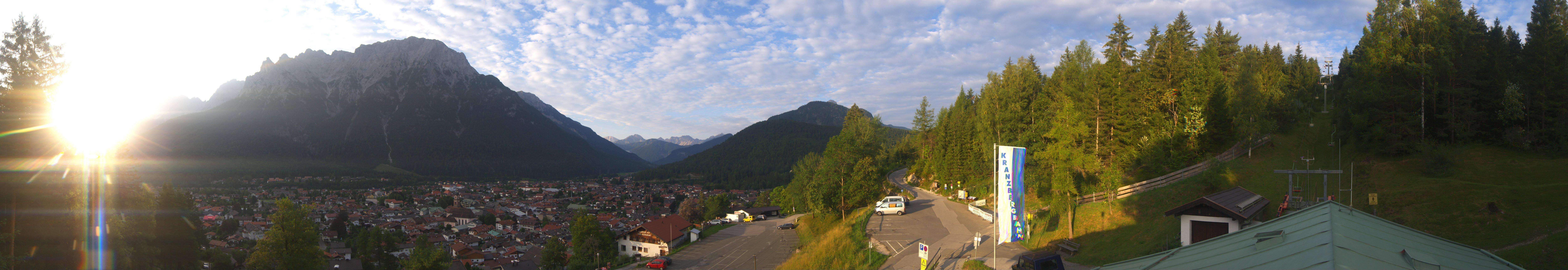 Archived image Webcam Mittenwald Panoramic view