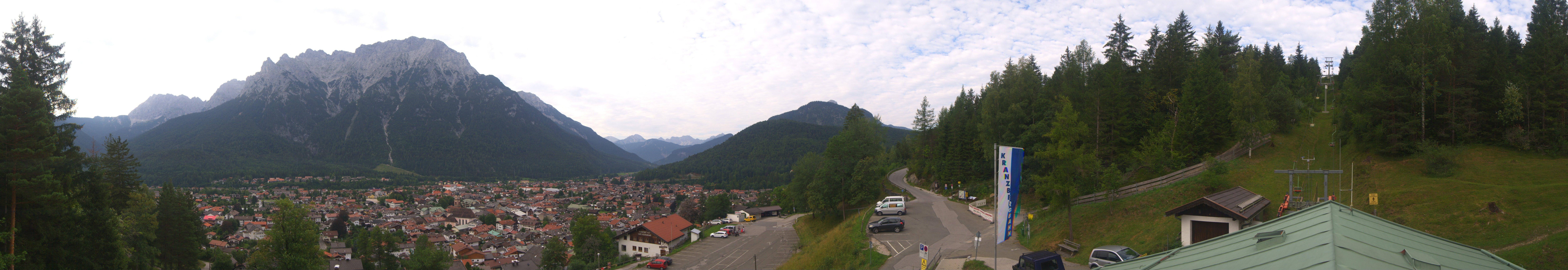 Archived image Webcam Mittenwald Panoramic view