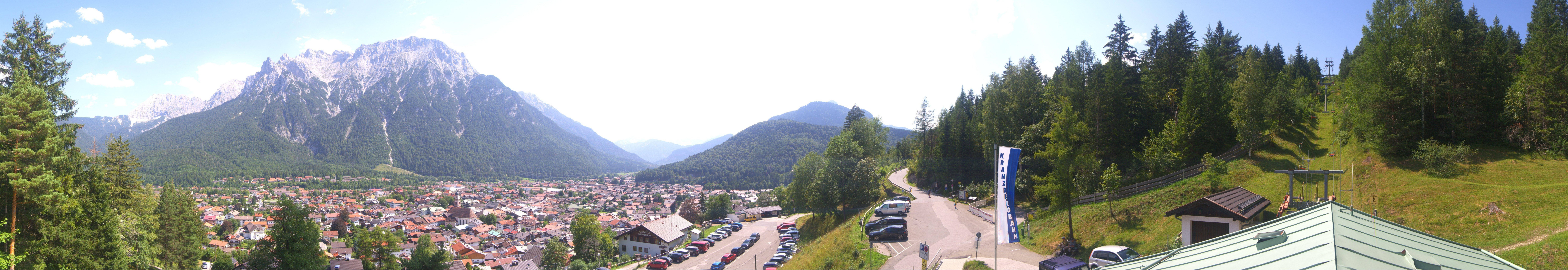 Archived image Webcam Mittenwald Panoramic view