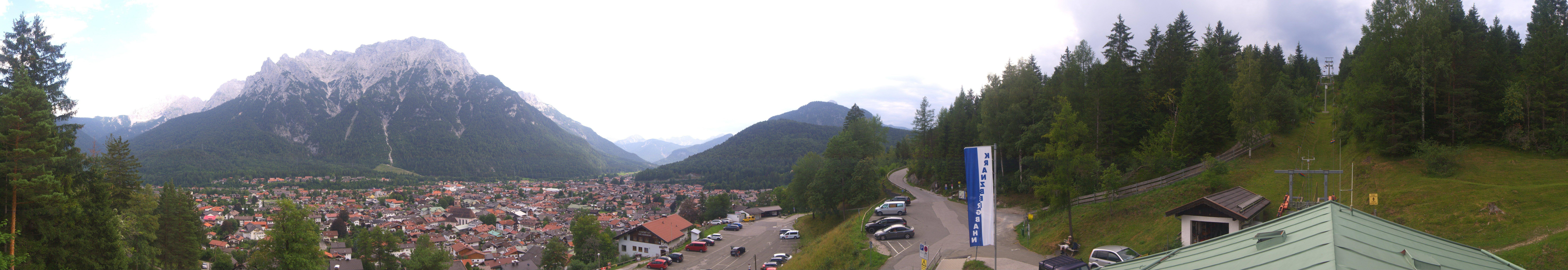 Archived image Webcam Mittenwald Panoramic view