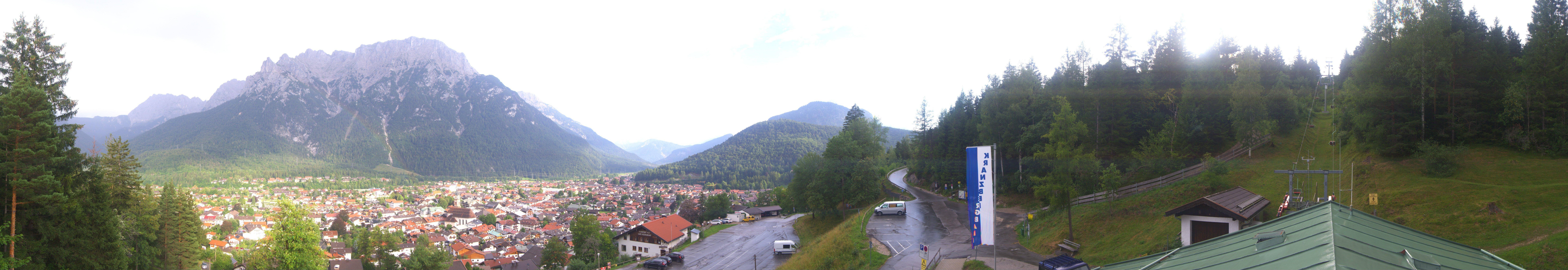 Archived image Webcam Mittenwald Panoramic view