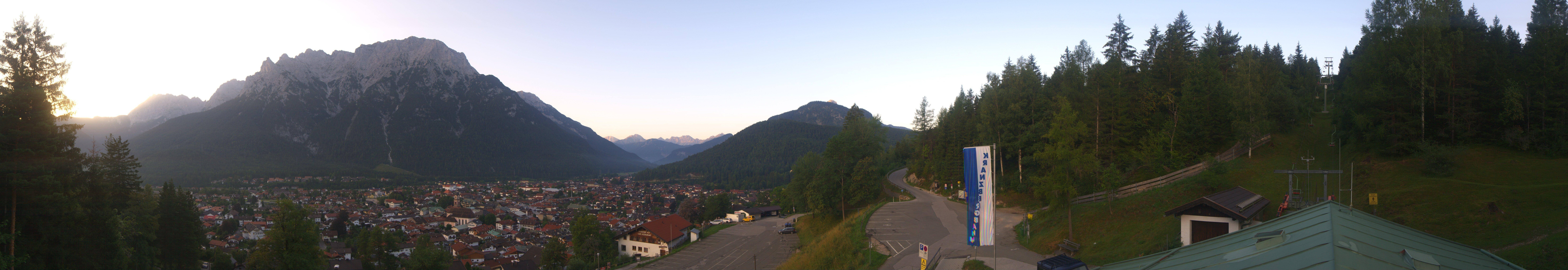 Archiv Foto Webcam Mittenwald Panoramablick