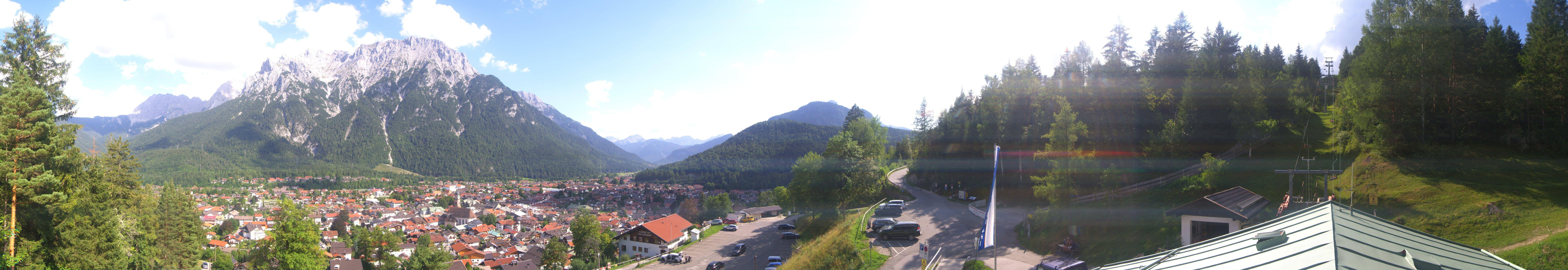 Archiv Foto Webcam Mittenwald Panoramablick