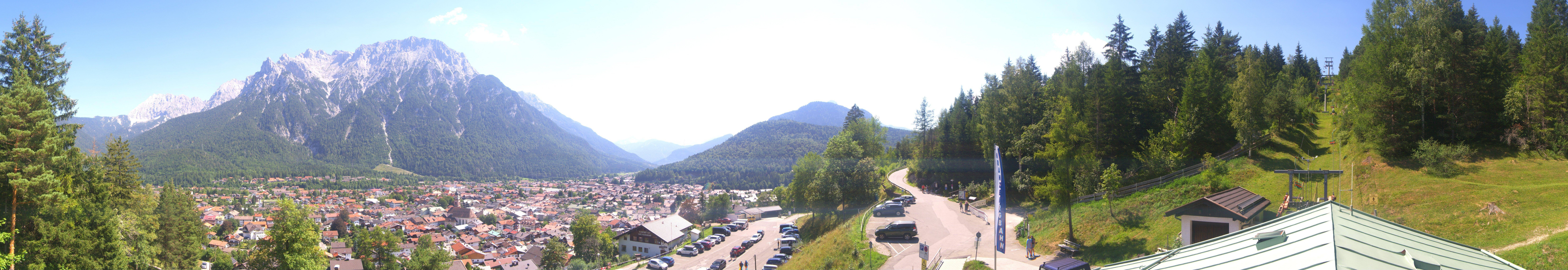 Archiv Foto Webcam Mittenwald Panoramablick