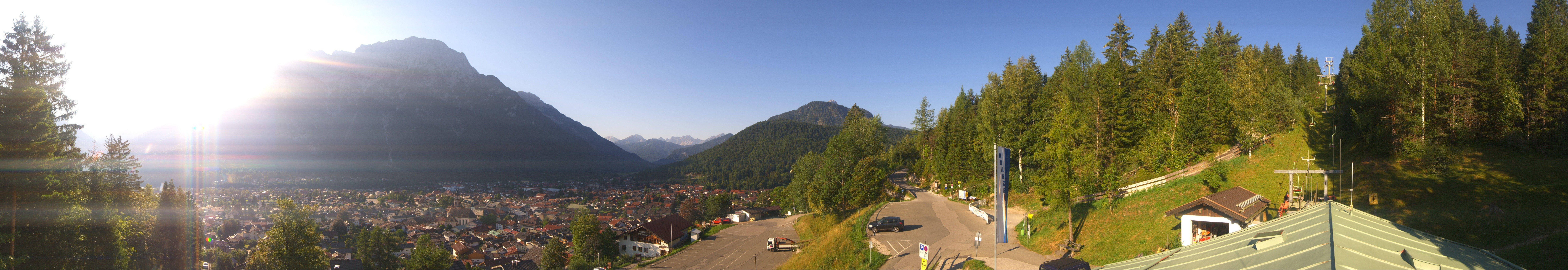 Archived image Webcam Mittenwald Panoramic view