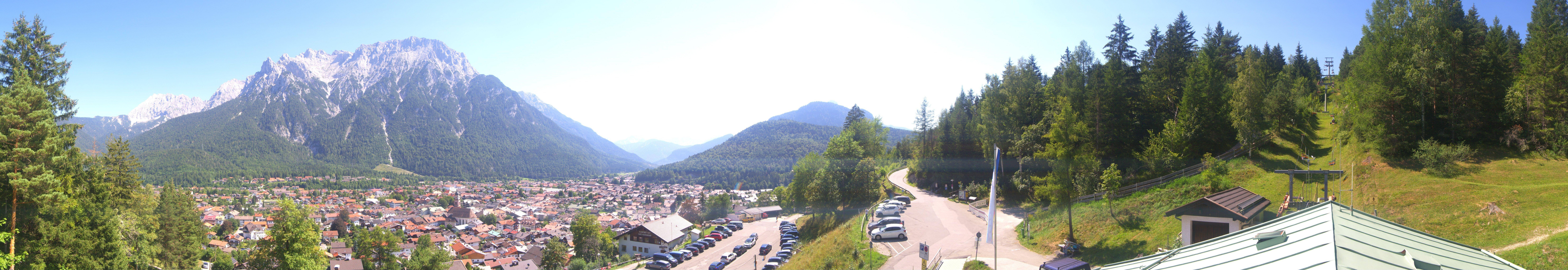 Archived image Webcam Mittenwald Panoramic view