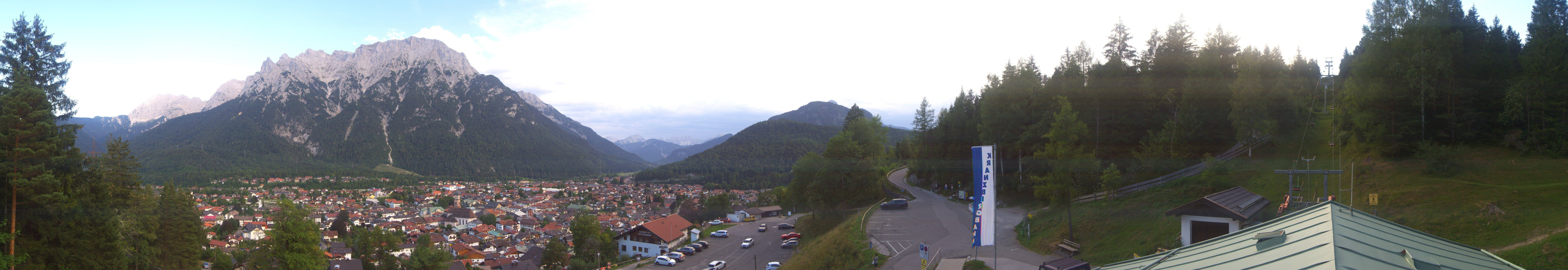 Archiv Foto Webcam Mittenwald Panoramablick