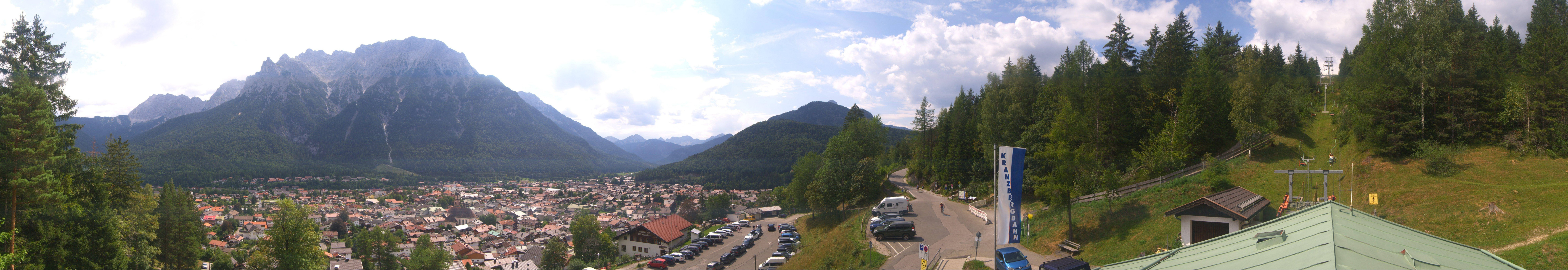 Archiv Foto Webcam Mittenwald Panoramablick