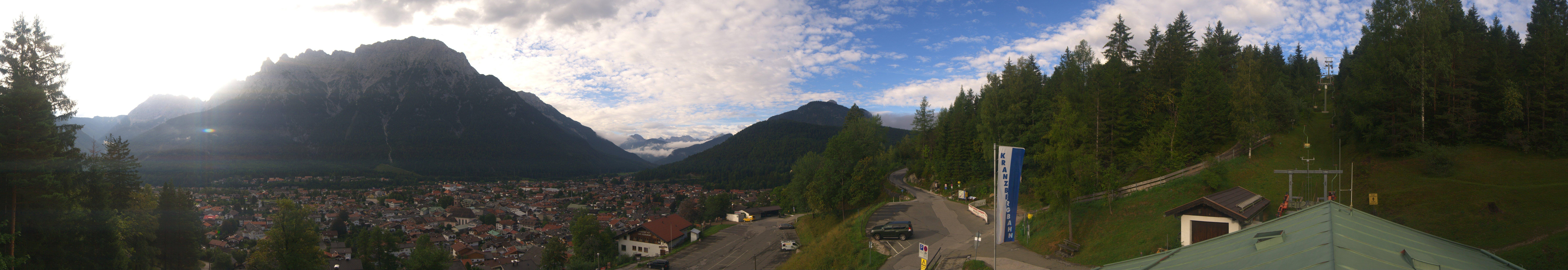 Archiv Foto Webcam Mittenwald Panoramablick