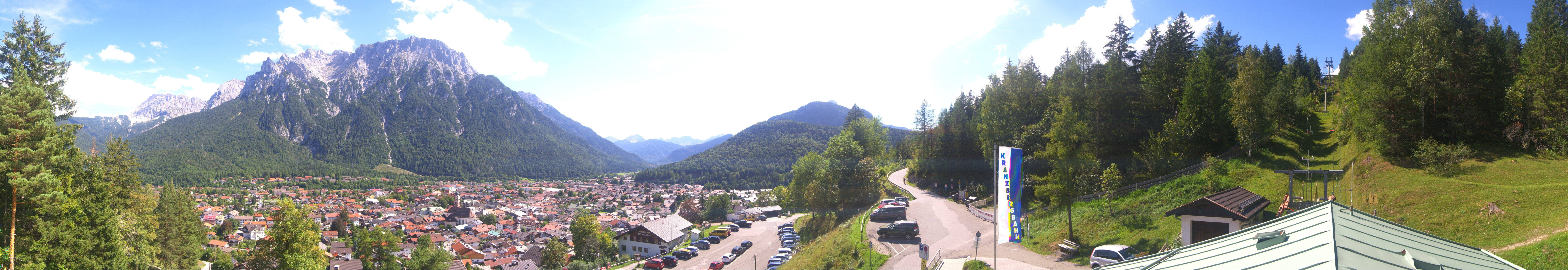 Archiv Foto Webcam Mittenwald Panoramablick