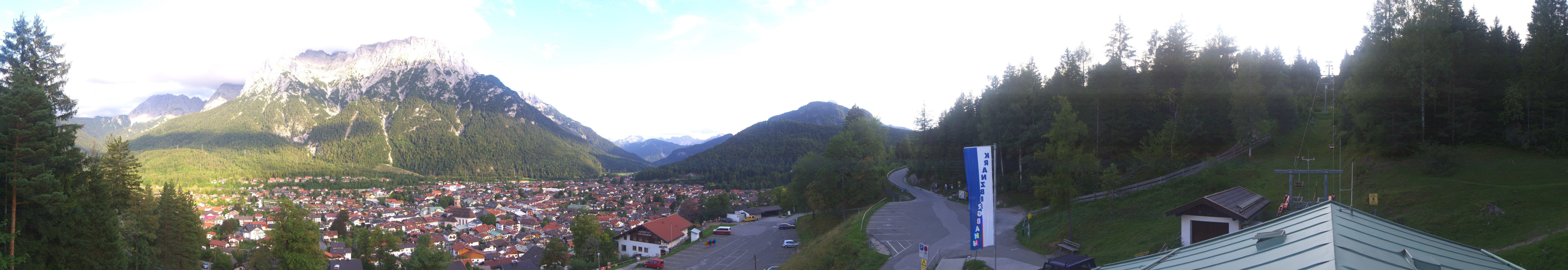 Archiv Foto Webcam Mittenwald Panoramablick