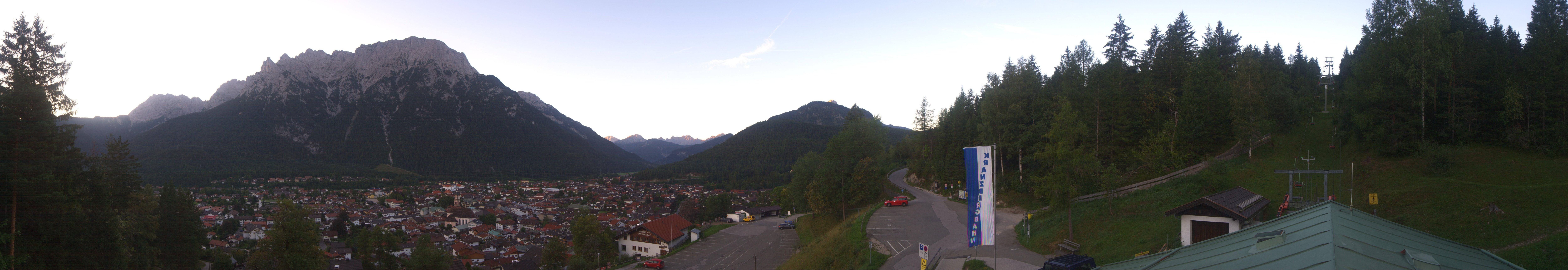 Archiv Foto Webcam Mittenwald Panoramablick