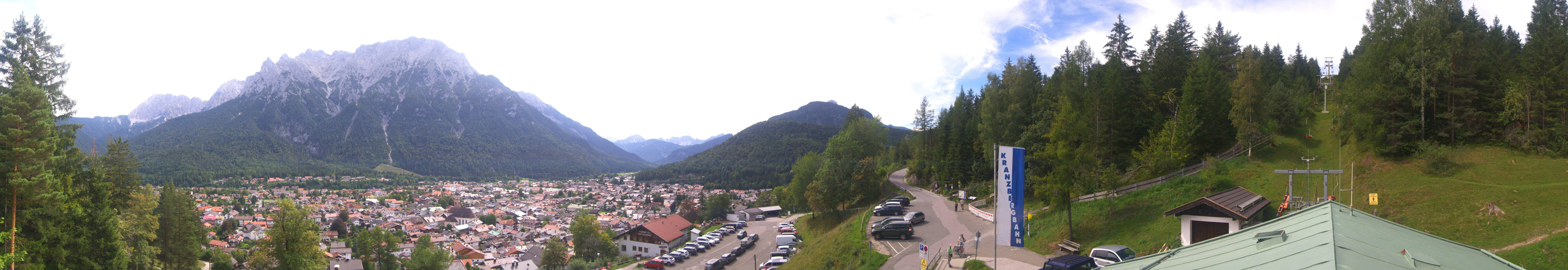 Archiv Foto Webcam Mittenwald Panoramablick
